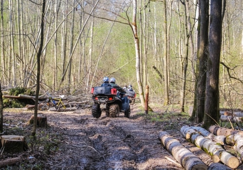 Exploring Wooded Terrain with an All-Terrain Vehicle (ATV)